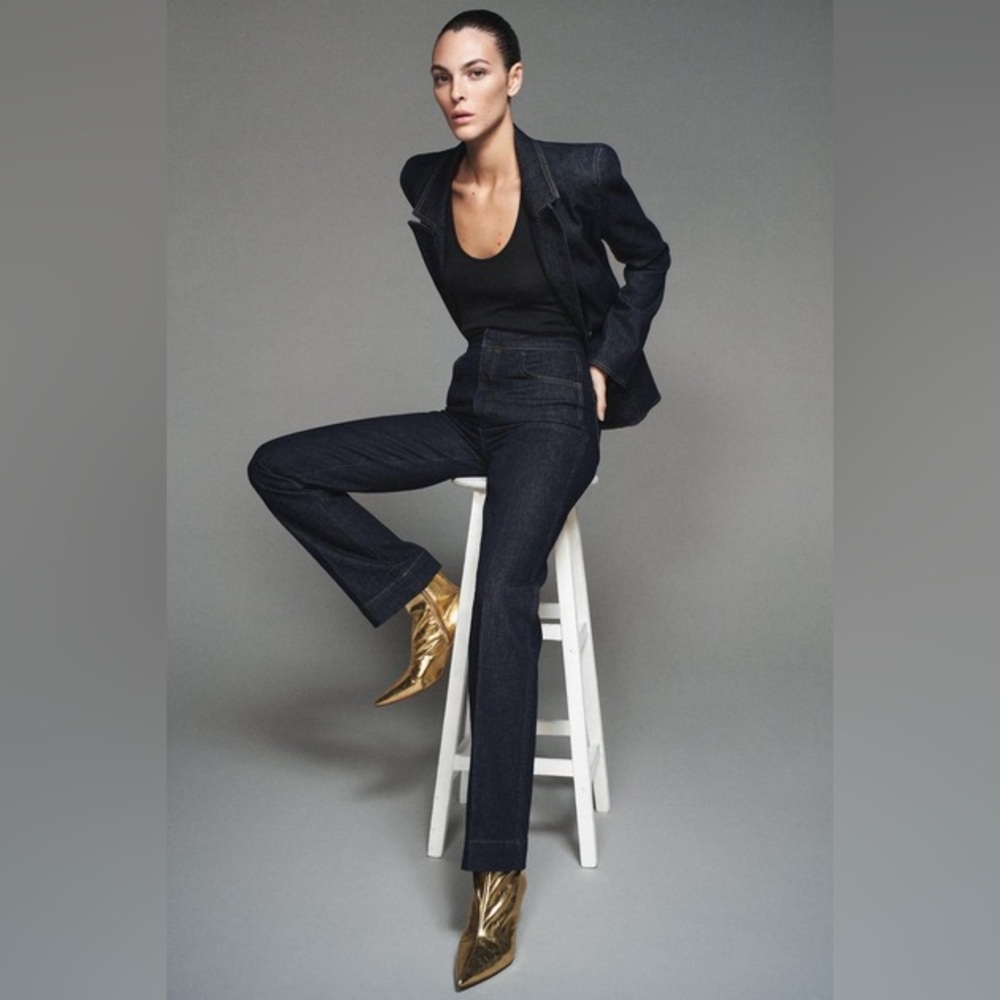 🤍 ZARA HIGH RISE BOOTCUT ZW COLLECTION JEANS